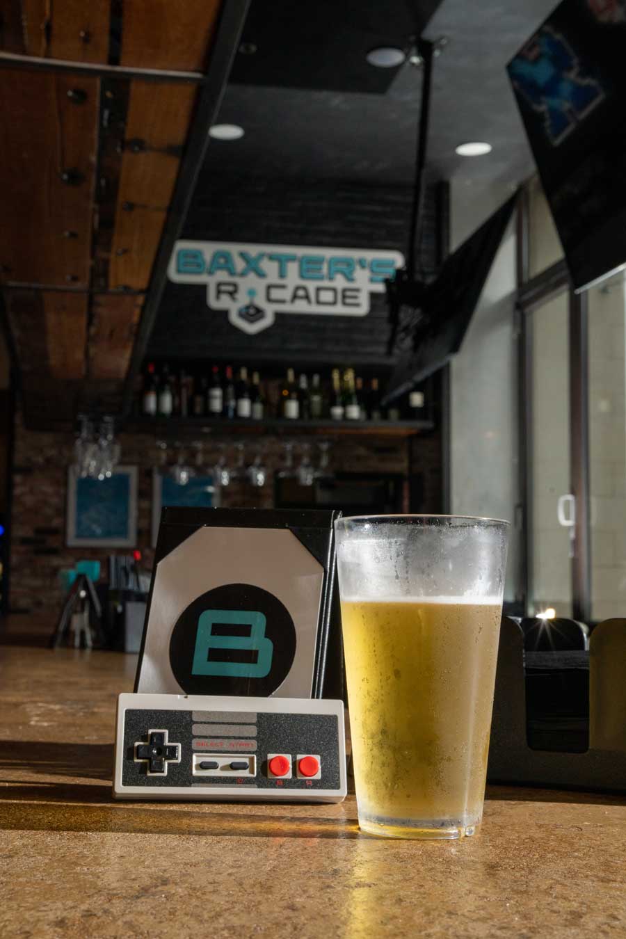 Beer and classic game console games at Baxters Arcade in Canonsburg, PA