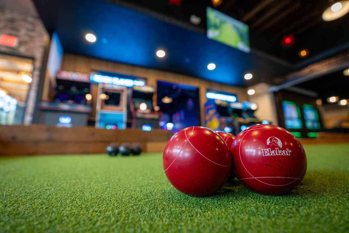 Bocce Ball court at Baxter's Arcade in Canonsburg, PA